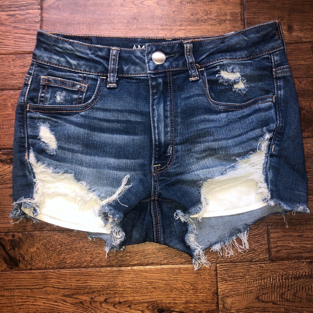 american eagle denim shorts